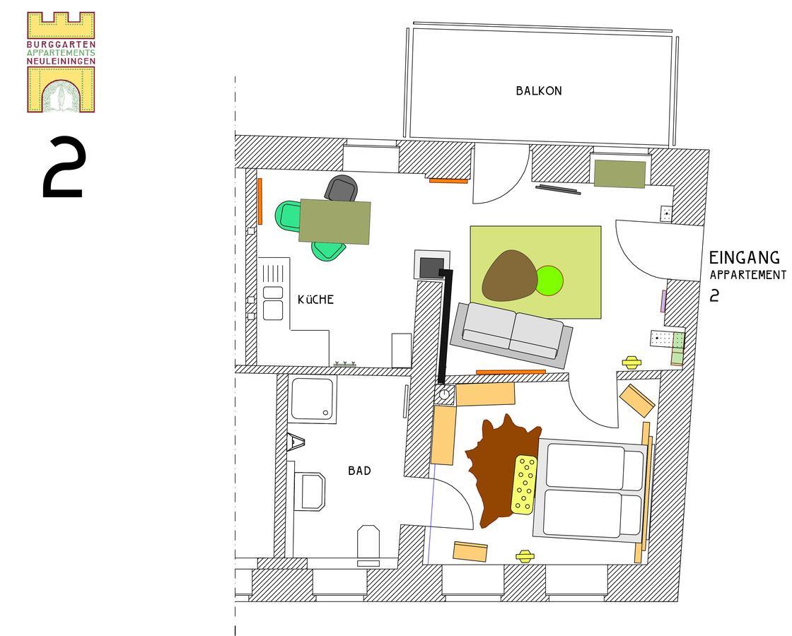 Burggarten Appartements Neuleiningen Екстериор снимка